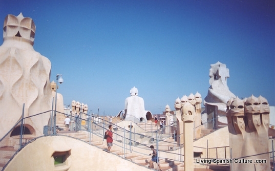 Chimneys of La Pedrera house