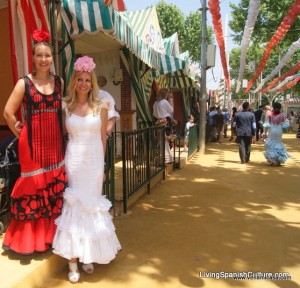 Flamencas at Sevilla April Fair