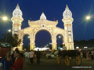 Feria de Sevilla,Spain,the main door 2014